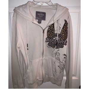 Hard rock couture zip up